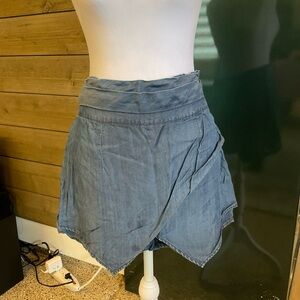 Bebe Dark Blue Denim Skirt